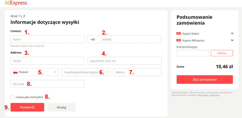 jak płacić na aliexpress