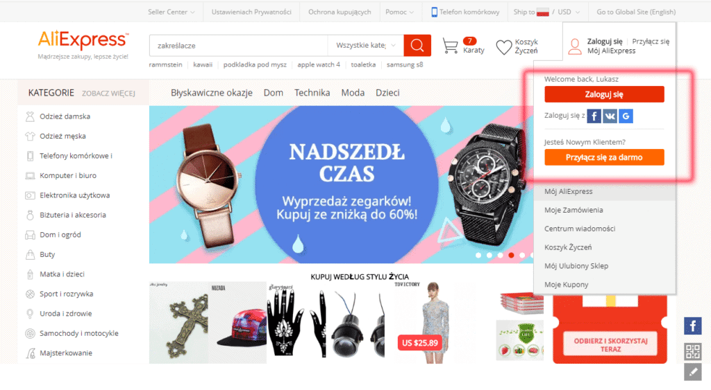 jak kupować na aliexpress i jak założyć konto na aliexpress 