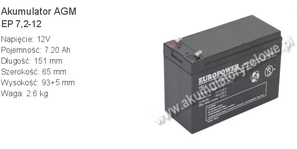 Akumulatory Europower do alarmu