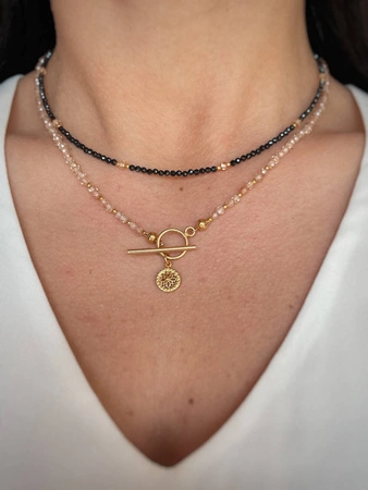 naszyjnik z kamieniem naturalnym